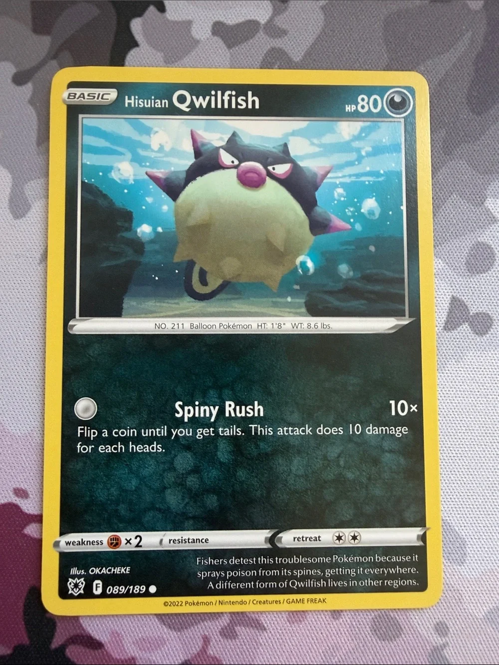 Qwilfish & Hisuian Overqwil Evolution Lot | 3 Pokémon Cards | ✨5/$25✨